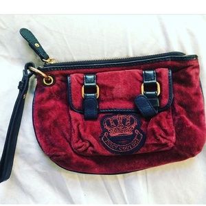 Juicy Couture burgundy clutch *preowned*